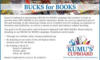 BUCKS for BOOKS